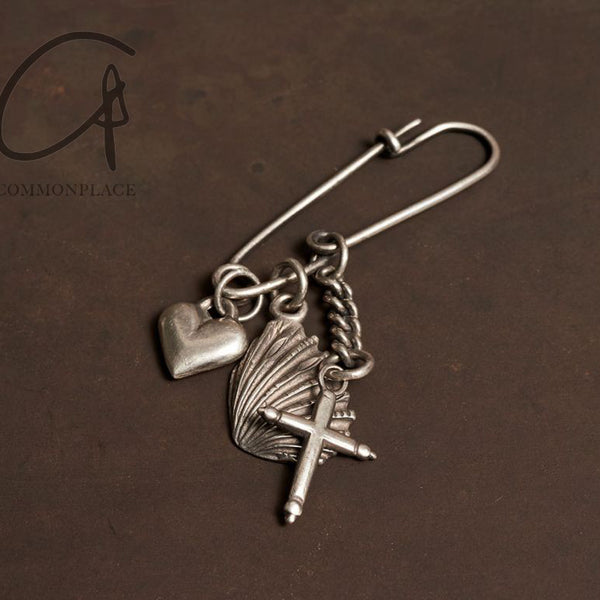 WERKSTATT MUNCHEN Lucky Charm Safety Pin M4308